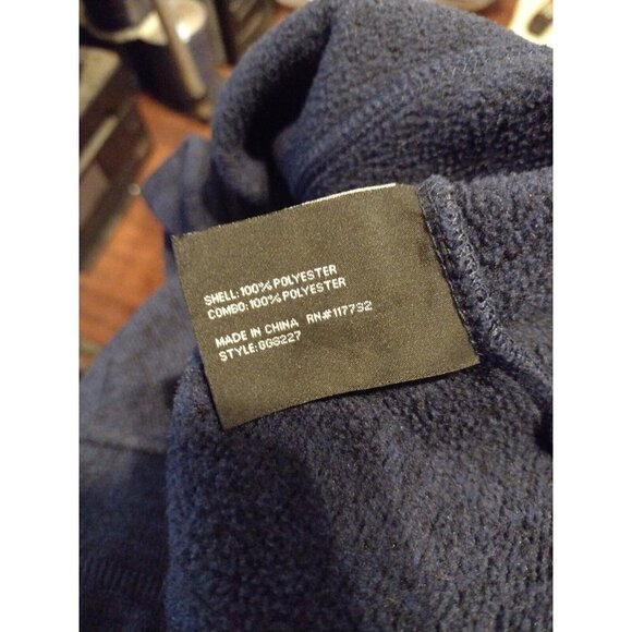 Men's Gerry 1/4 Zip Pullover Sweater Size Medium M Navy Blue Polyester - Picture 8 of 11